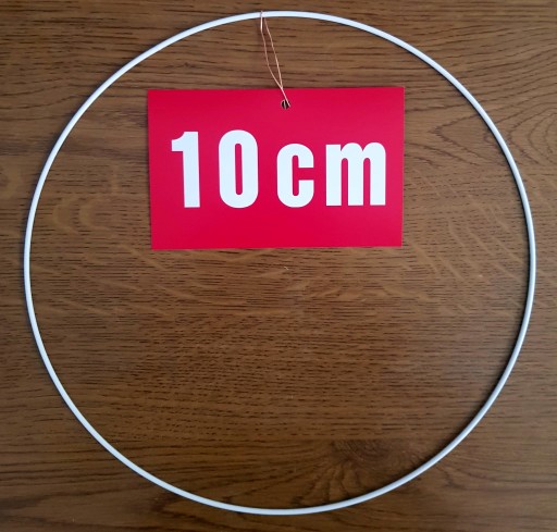 BIELY krúžok/ráfik pre lapače snov a makramé 10 cm