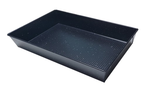 Nepriľnavý NEREZOVÝ plech 39x24x6 NA PEČENIE TORTY