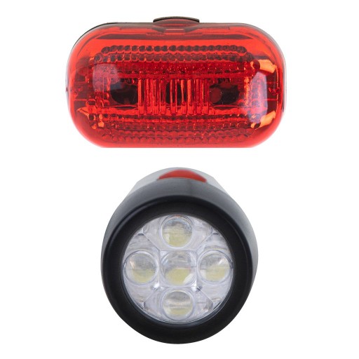 Lampa na osvetlenie bicykla, LED svetlo na bicykel, predné a zadné, sada na batérie