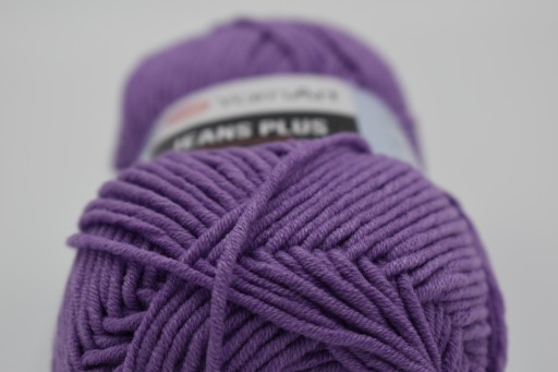 Priadza YarnArt Jeans PLUS, farba 72 Fialová