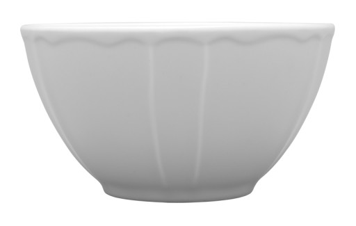 Lubiana Maria, biela porcelánová šalátová misa, 13 cm, jemný reliéf