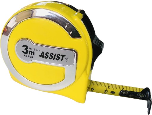 ASSIST Rolovacie pravítko, široké, 3m PREMIUM
