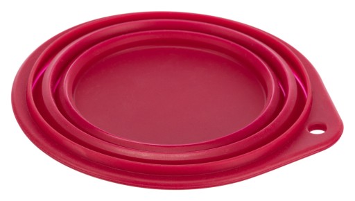 Skladacia silikónová cestovná miska pre psov, 0,5L
