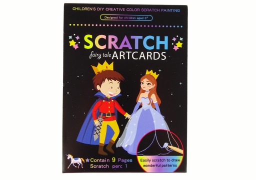 Omaľovánka Scratch off pre deti Zámok Kráľovstva