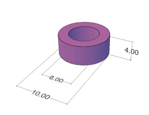 Prsteň Magnet MP 10x6x4 N38 10 ks