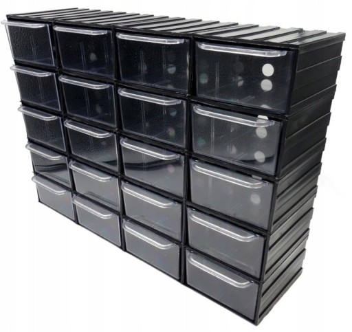 Zásuvka skrinky PP20 54x100x135mm priehľadná