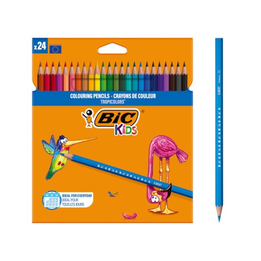 BIC KIDS TROPICOLORS CERUŽKOVÉ PALUBKY ODOLNÉ PRE DETI, BEZPEČNÉ x24