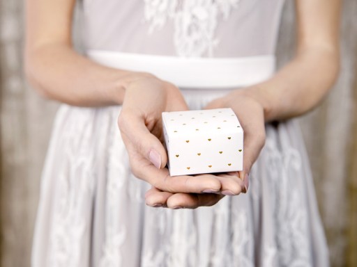 Ďakujeme za prijímanie, elegantná zlatá krabička, COMMUNION, 10 ks