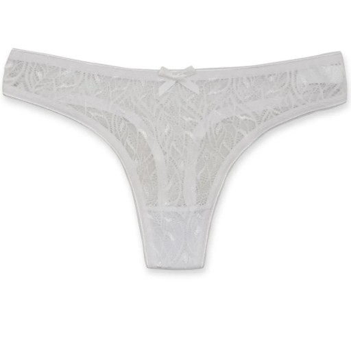 SEXY BIELE JEMNÉ ZMYSLNÉ ČIPKOVÉ DÁMSKE XL TANGÁ