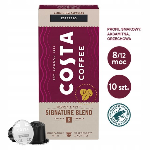 Kapsuly Nespresso Costa Signature Blend 10 ks.