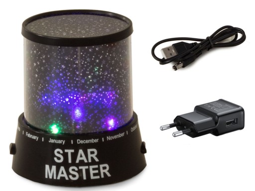Projektorová lampa nočnej oblohy Star USB 230V