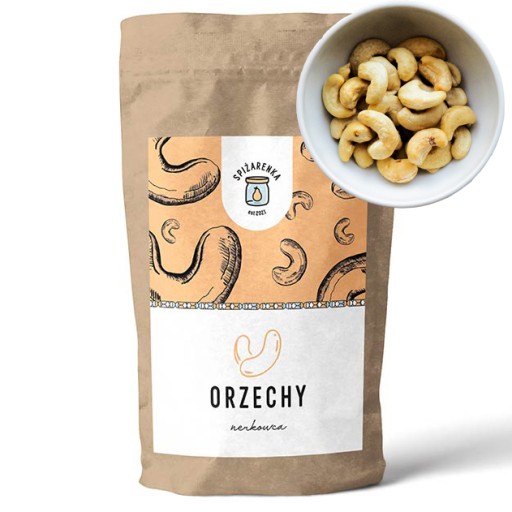 KEŠU ORECHY, lúpané polovice KEŠU 500g - ŠPAJZA
