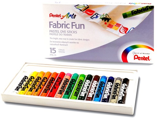 Pentel Fabric Fun Fabric Pastels 15 farieb