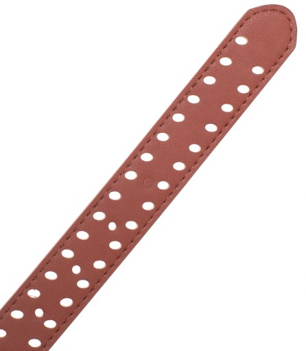 Módny dámsky opasok z ekokože s matným povrchom, 115/3 cm