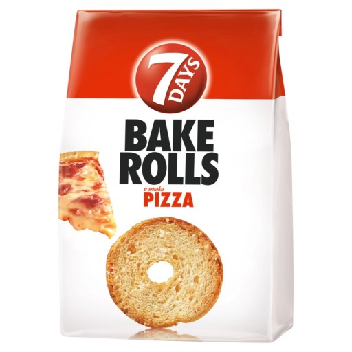 7 Days Bake Rolls Chrumkavý chlieb pizza príchuť 150g