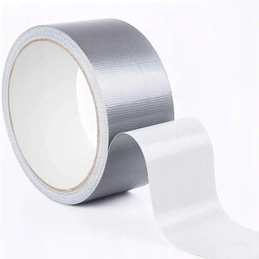 STRIEBORNÁ VYZTUŽENÁ DUCT TAPE OPRAVNÁ PÁSKA 48mm