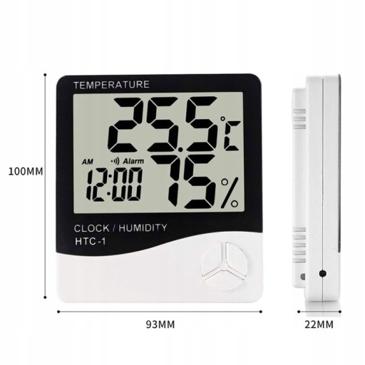 METEOROLOGICKÁ STANICA DIGITÁLNE HODINY TEPLOMER HYGROMETER BATÉRIA SÚČASŤOU