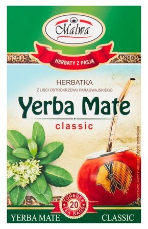 Čaj v obálkach Malwa Yerba Mate classic 20 ks