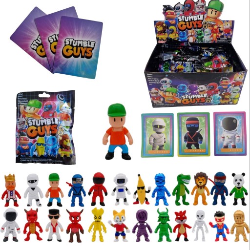 PREKVAPENIE STUMBLE GUYS + 3 ZBERATEĽSKÉ KARTY HERNÁ TAŠKA -