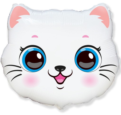 Fóliový balón MAČACIA hlava narodeniny MAČACIA PÁRTY 1-9 narodeniny SMILE 35