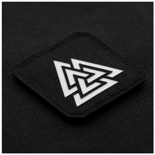 VELCRO NÁŠIVKA LASEROVÝ REZANÝ SYMBOL VALKNUT M-TAC ČIERNY A fluoreskujúci