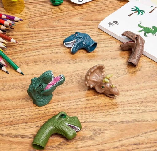 PRSTOVÉ ŠTENIATKA DINOSAURS ŠTENIATKA SADA 5 KUSOV HRAČKA PRE DETI