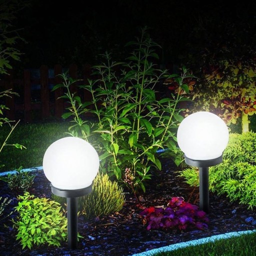 SOLAR LED záhradné svietidlo GUĽA 10 cm STUDENÁ 1x EKO