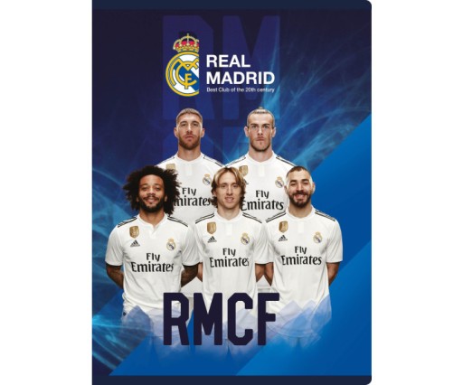 Zápisník A5, 16 strán, TRI ČERVENÉ RIADKY REAL MADRID