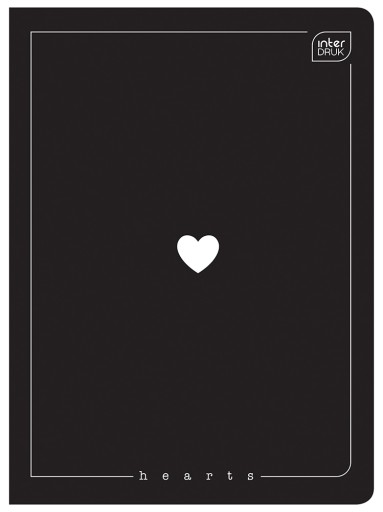Zápisník A5 60k # INTERDRUK Hearts