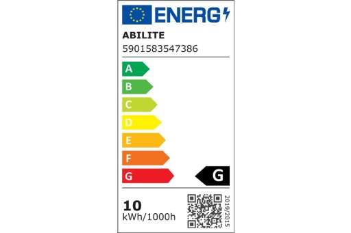 Svietidlo ABILITE + GU10 LED žiarovka TEPLÁ BIELA 9,6W