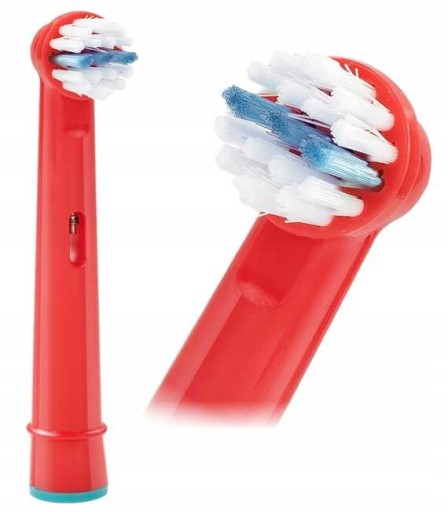 4x NÁHRADNÁ HLAVICE NA KEFKU ORAL-B RED PRE DETI