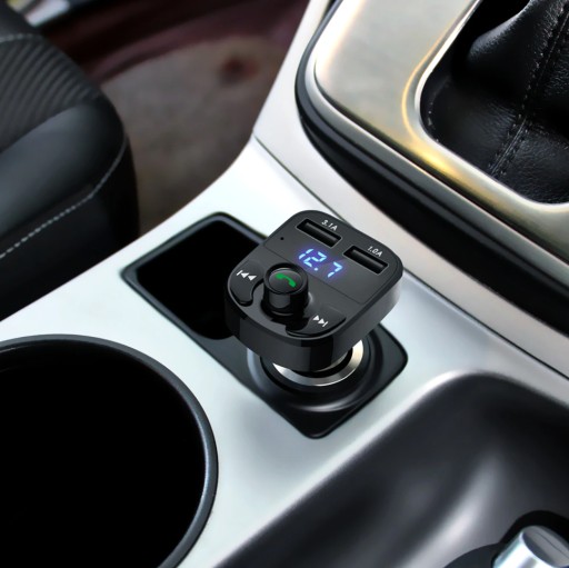 BLUETOOTH FM VYSIELAČ MP3 NABÍJAČKA PREHRÁVAČ 2X USB AUDIO BT