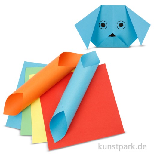 DIY papier Origami v živých farbách 12 x 12 cm 100 listov 70 g/m²