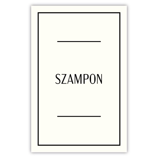 kozmetické nálepky etikety na kozmetiku mydlový šampón 16ks 6,5x10cm