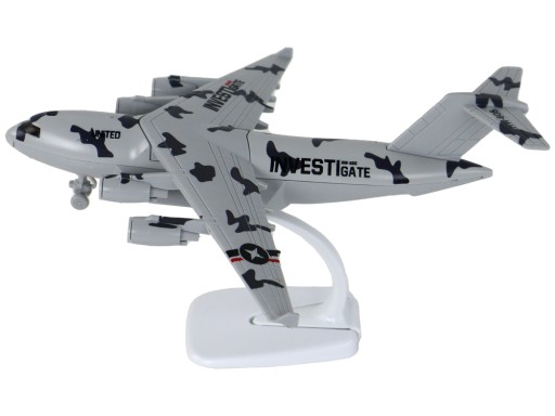 Vojenská šedá Camo UNITED figúrka lietadla HW-605