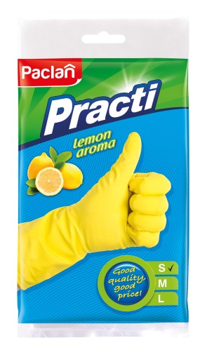 PACLAN RUBBER GLOVES S Citrónová vôňa