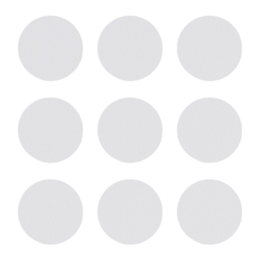 Samolepiace čiapky na nábytok MAT WHITE Color Fi 20mm 9 kusov Kryty