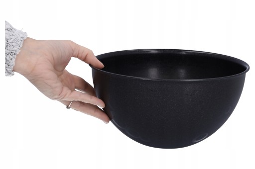 KUCHYŇSKÁ MISKA, plast, čierna, 3L, s pokrievkou, priem. 24,5 cm, odolný, ľahký