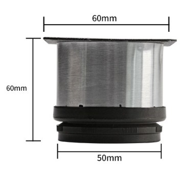 Nastaviteľná kruhová nábytková noha H-60 mm