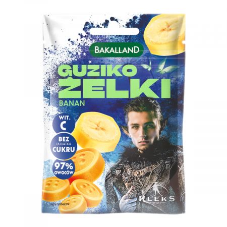 Bakalland Guziko banánové želé bez cukru bez želatíny 34g KLEKS
