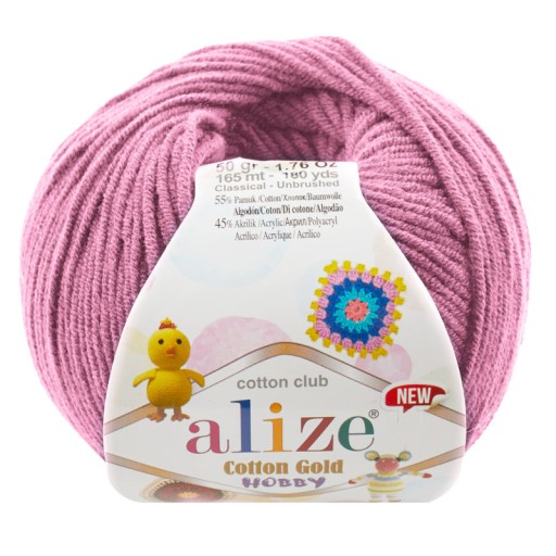 Bavlnená zlatá Hobby priadza - 98 Heather Alize 50gr