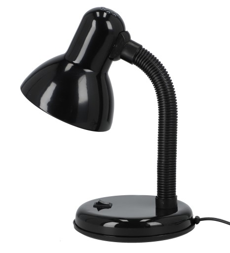 Stolná LED lampa na čítanie E27, nastaviteľný vypínač, kábel