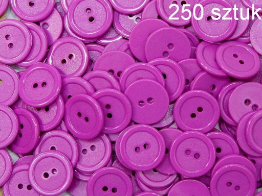 PLASTOVÉ GOMBÍKY 20mm amarant, balenie 250 ks.