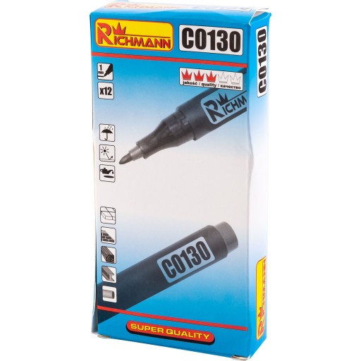 STAVEBNÁ ZNAČKA 1mm TENKÁ C0130 RICHMANN ČIERNA