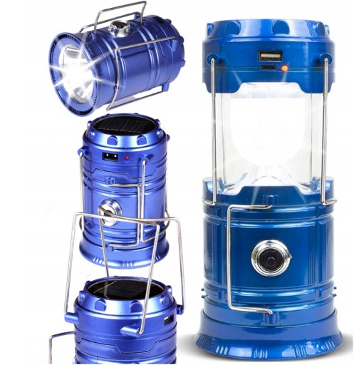 TURISTICKÁ LAMPA BATERIE CAMPING SOLAR LED USB baterka