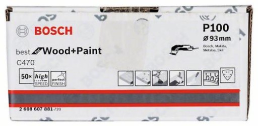 DELTA GR.100 BOSCH brúsny papier na suchý zips
