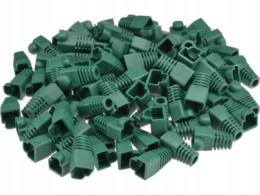 NEKU Gumený kryt pre zástrčku RJ45, čierny, 10 ks