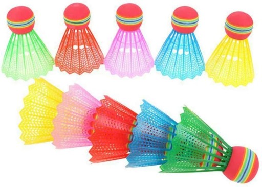 Plastové loptičky Sada viacfarebná na bedminton 10 kusov 4122