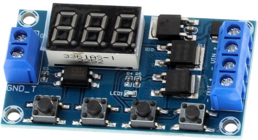 Časové relé 0-999 min MOSFET Časový spínač