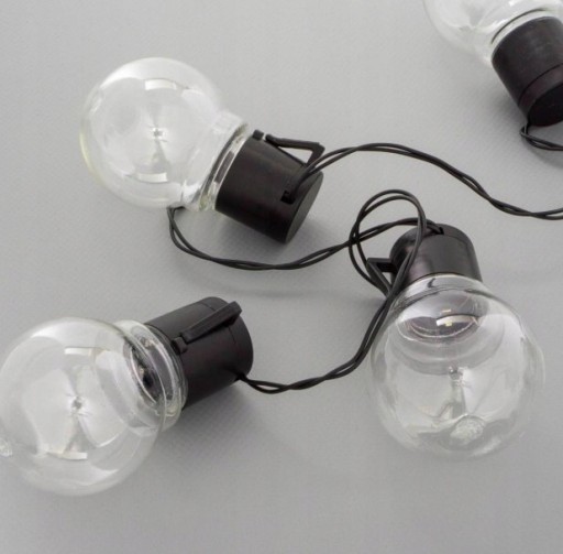 Záhradná LED solárna girlanda s 10 x LED žiarovkami